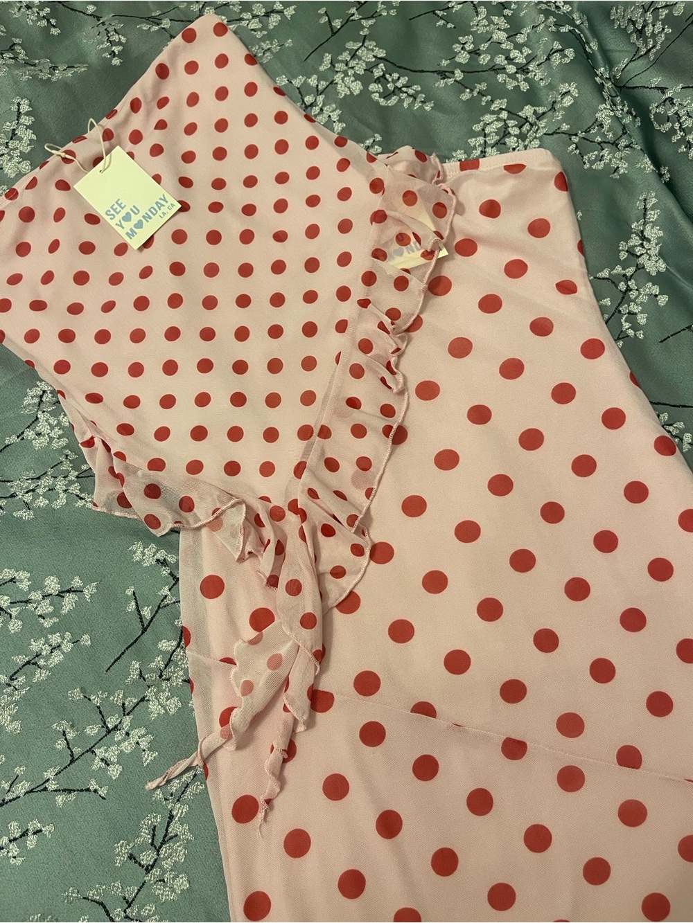 Skirt and top set polka dots